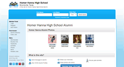 Desktop Screenshot of homerhannahighschool.org